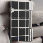 AAA Clone S.T. Dupont Ligne 2 Lighter On Sale - Palladium And Black Lacquer Finish